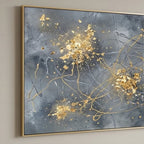 SOLORART Contemporary Luxe Art | Golden Ember Bloom