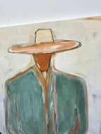 SOLORART Vintage Americana Art | Minimal Cowboy Figure