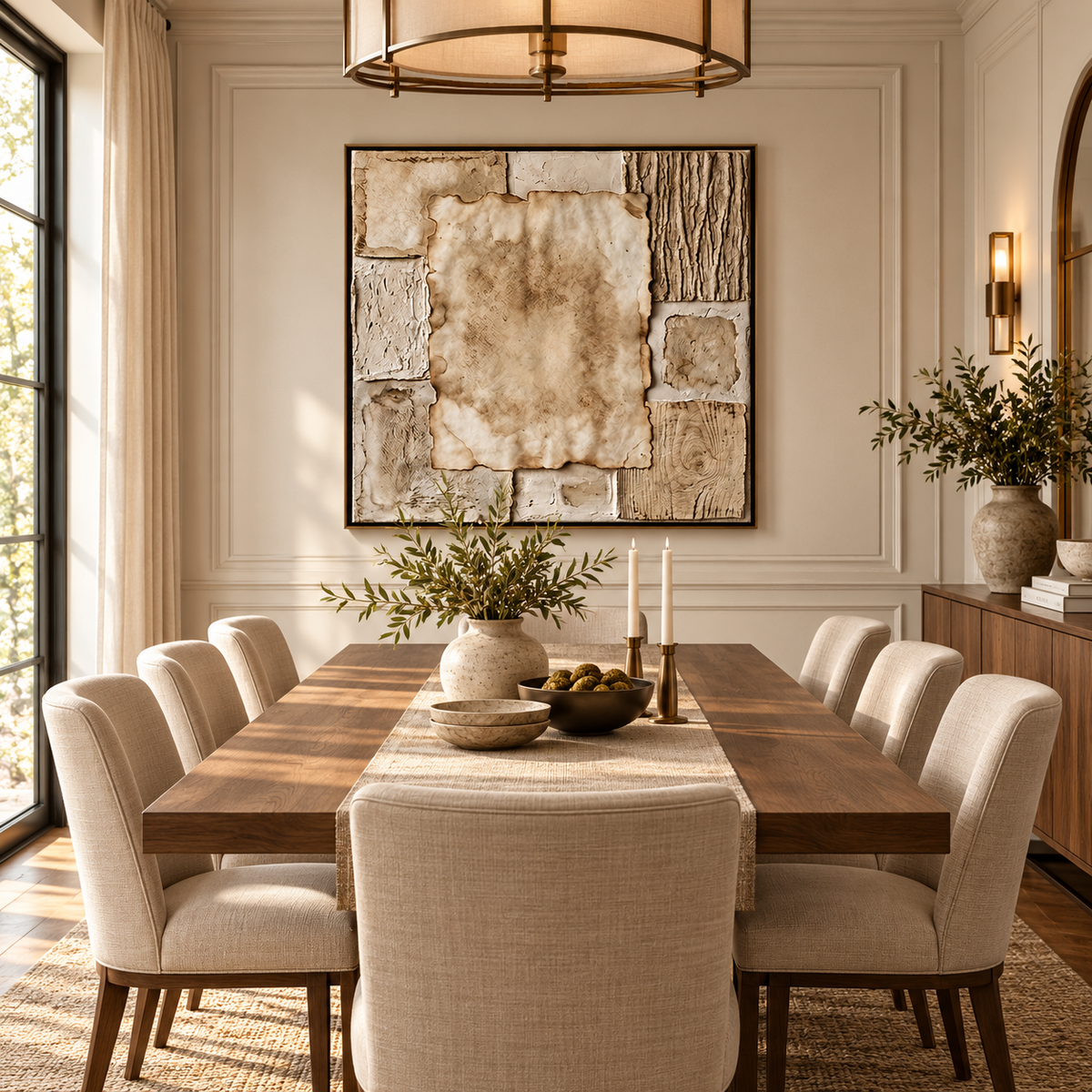 SOLORART Wabi-Sabi Art | Aged Linen Layers