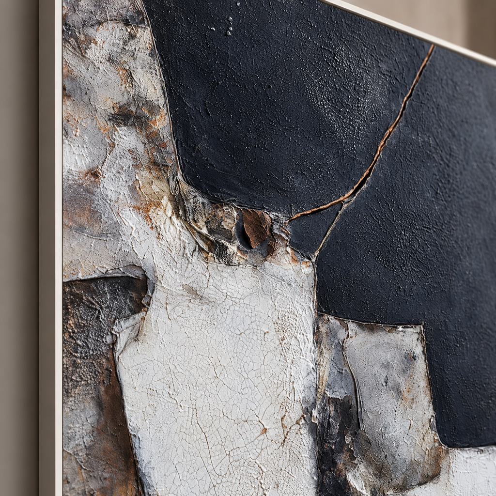 SOLORART Wabi-Sabi Art | Aged Patchwork Tones