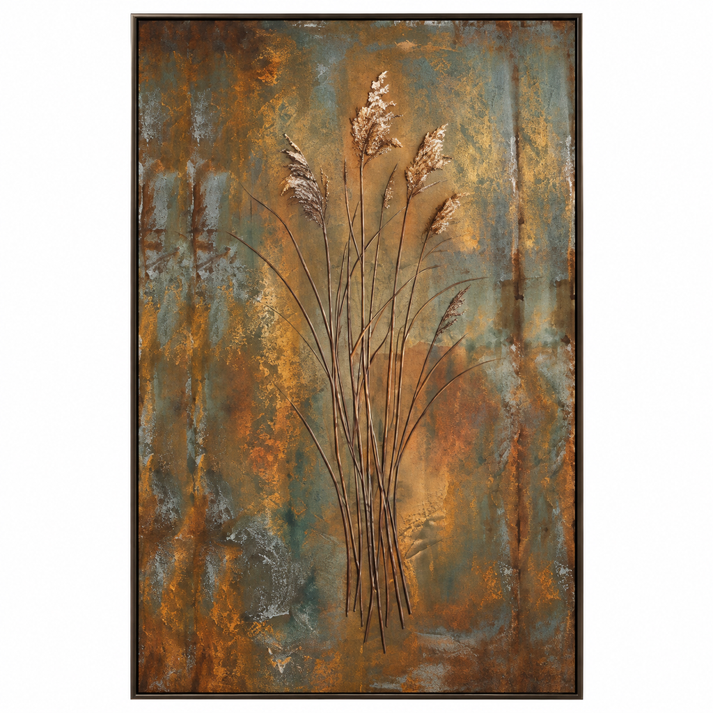 SOLORART Wabi-Sabi Art | Autumn Reed Stillness
