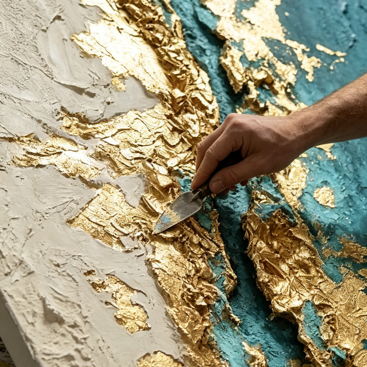 SOLORART Contemporary Luxe Art | Azure Divide