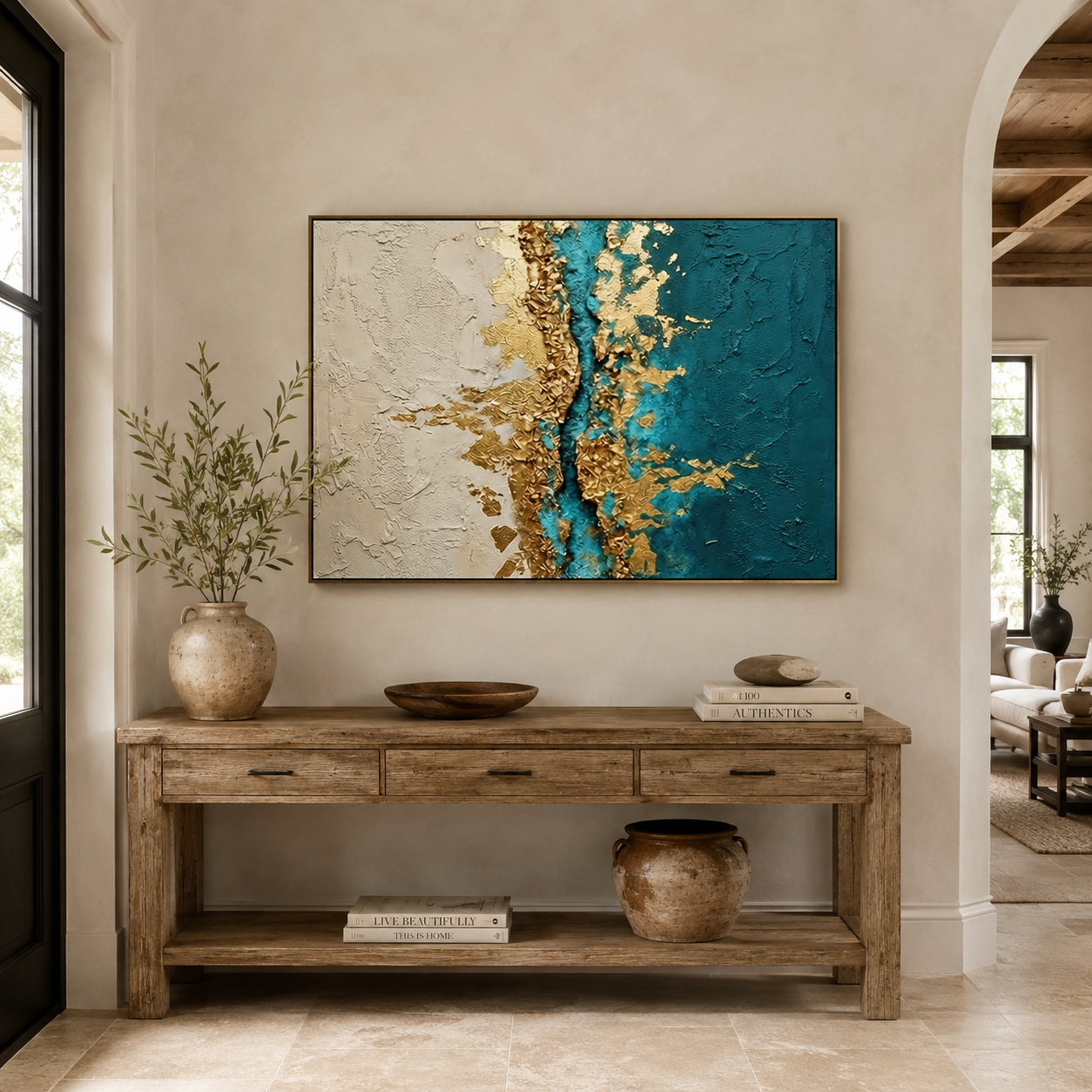 SOLORART Contemporary Luxe Art | Azure Divide