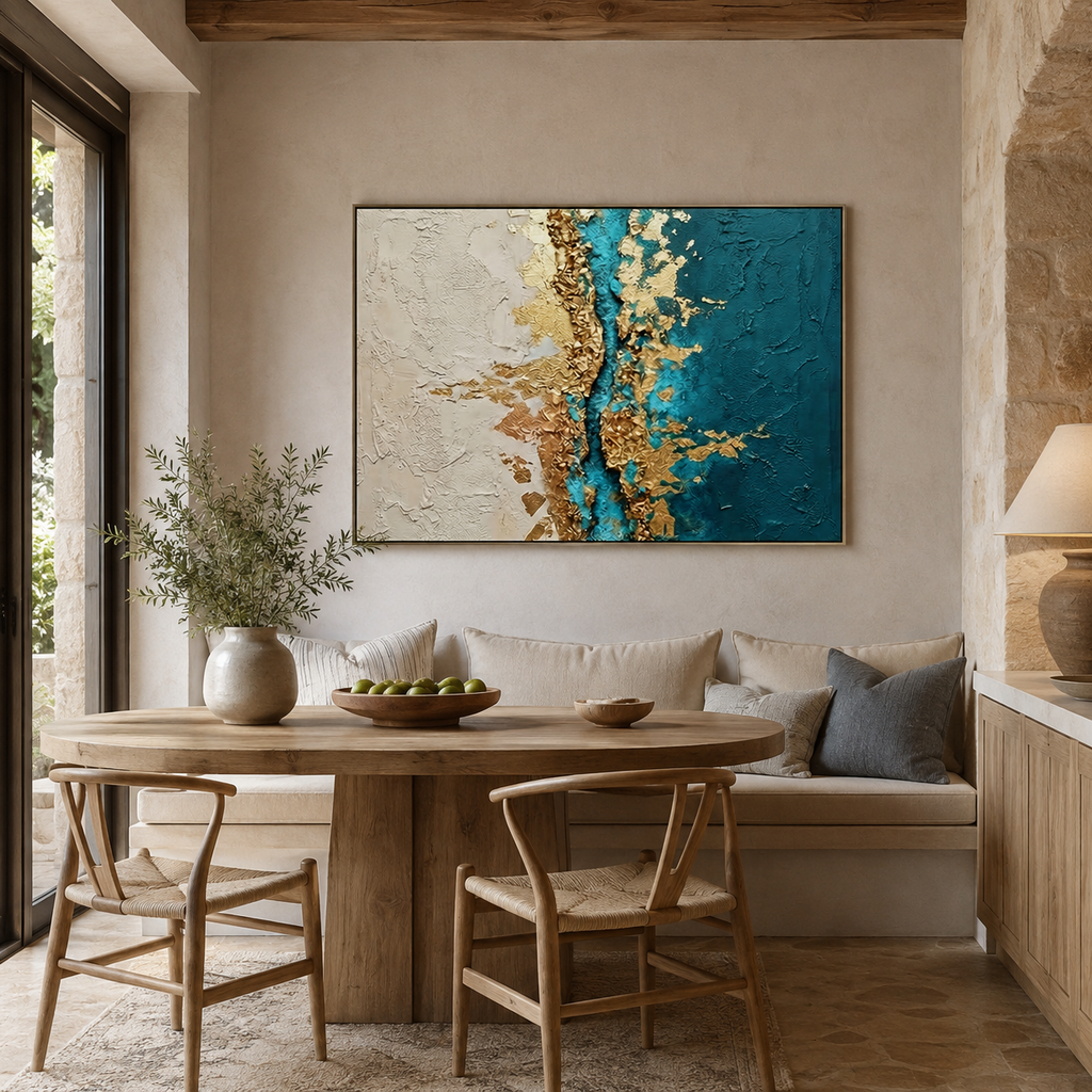 SOLORART Contemporary Luxe Art | Azure Divide