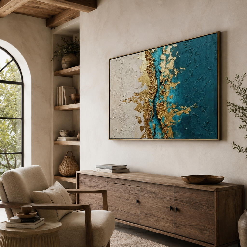 SOLORART Contemporary Luxe Art | Azure Divide