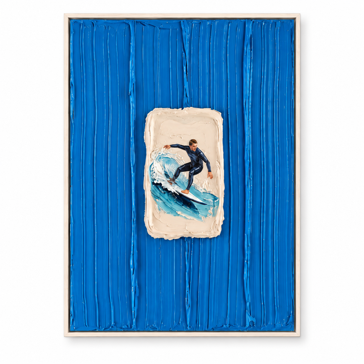 SOLORART 3D Textured Art | Azure Aperture