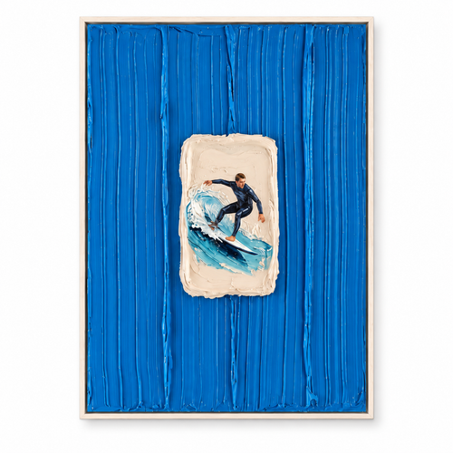 SOLORART 3D Textured Art | Azure Aperture