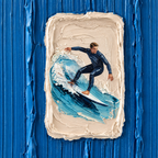 SOLORART 3D Textured Art | Azure Aperture