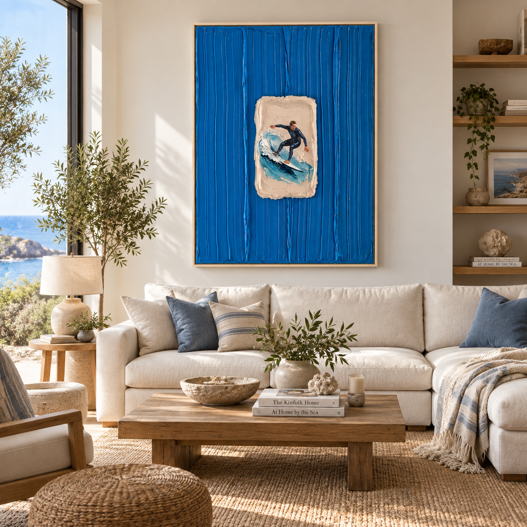 SOLORART 3D Textured Art | Azure Aperture