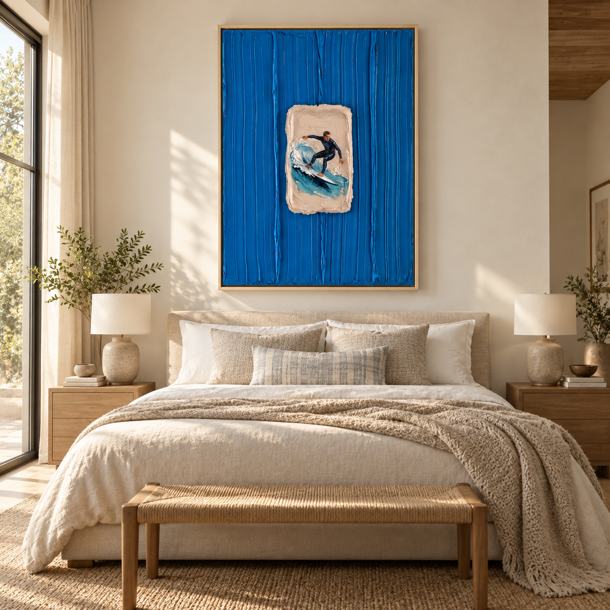 SOLORART 3D Textured Art | Azure Aperture