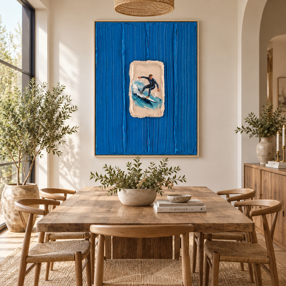 SOLORART 3D Textured Art | Azure Aperture