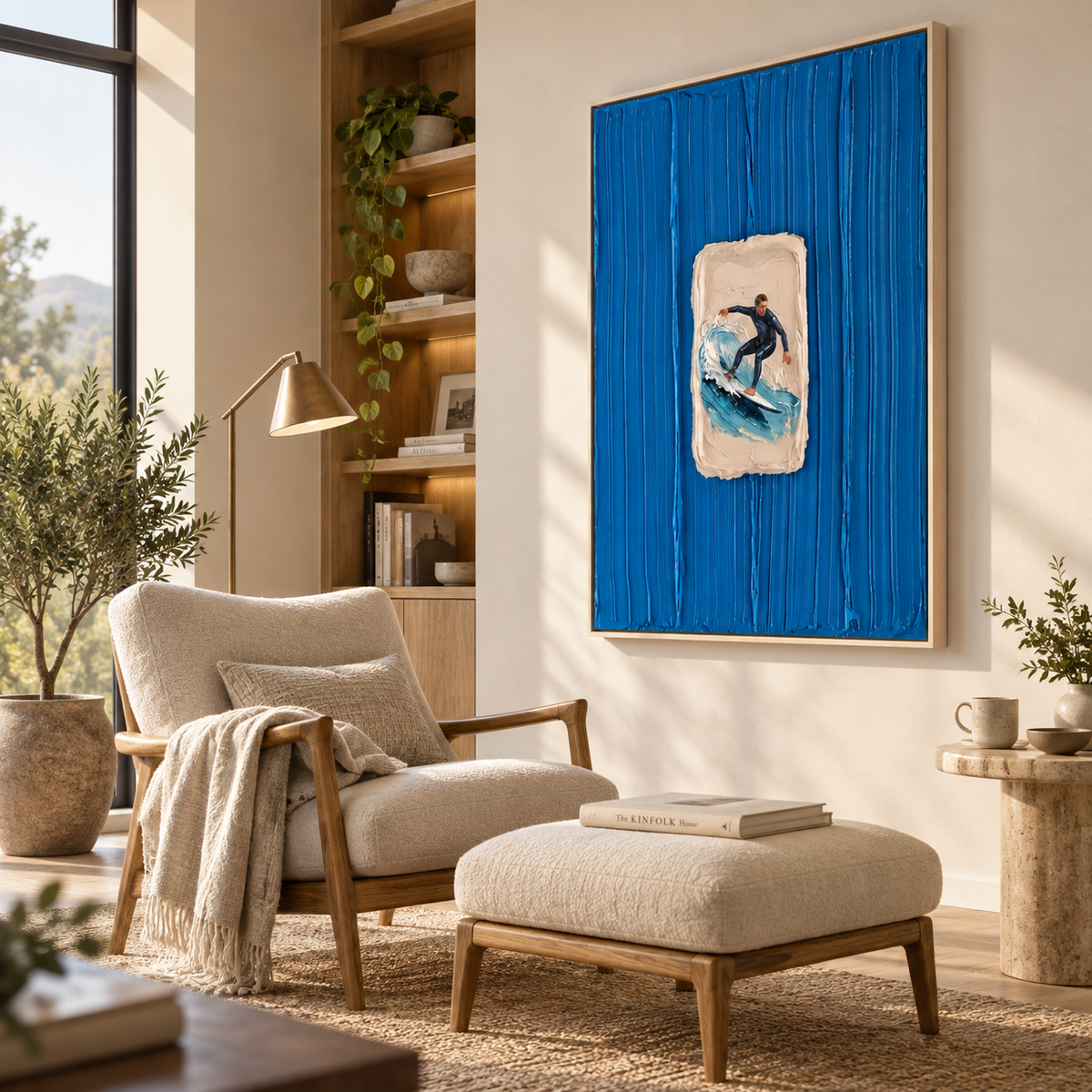 SOLORART 3D Textured Art | Azure Aperture