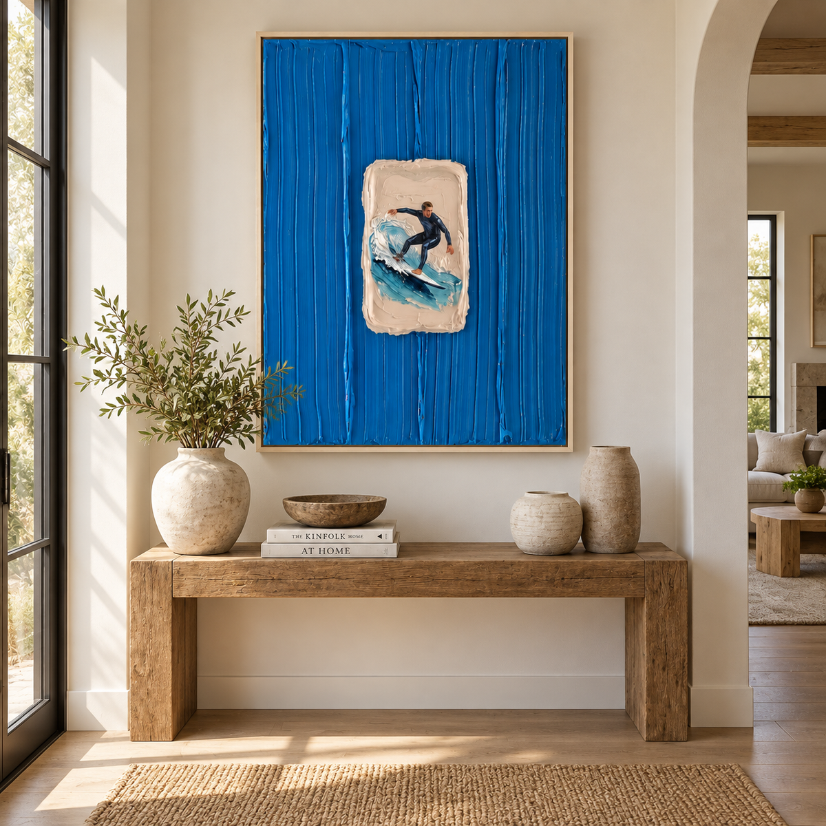 SOLORART 3D Textured Art | Azure Aperture