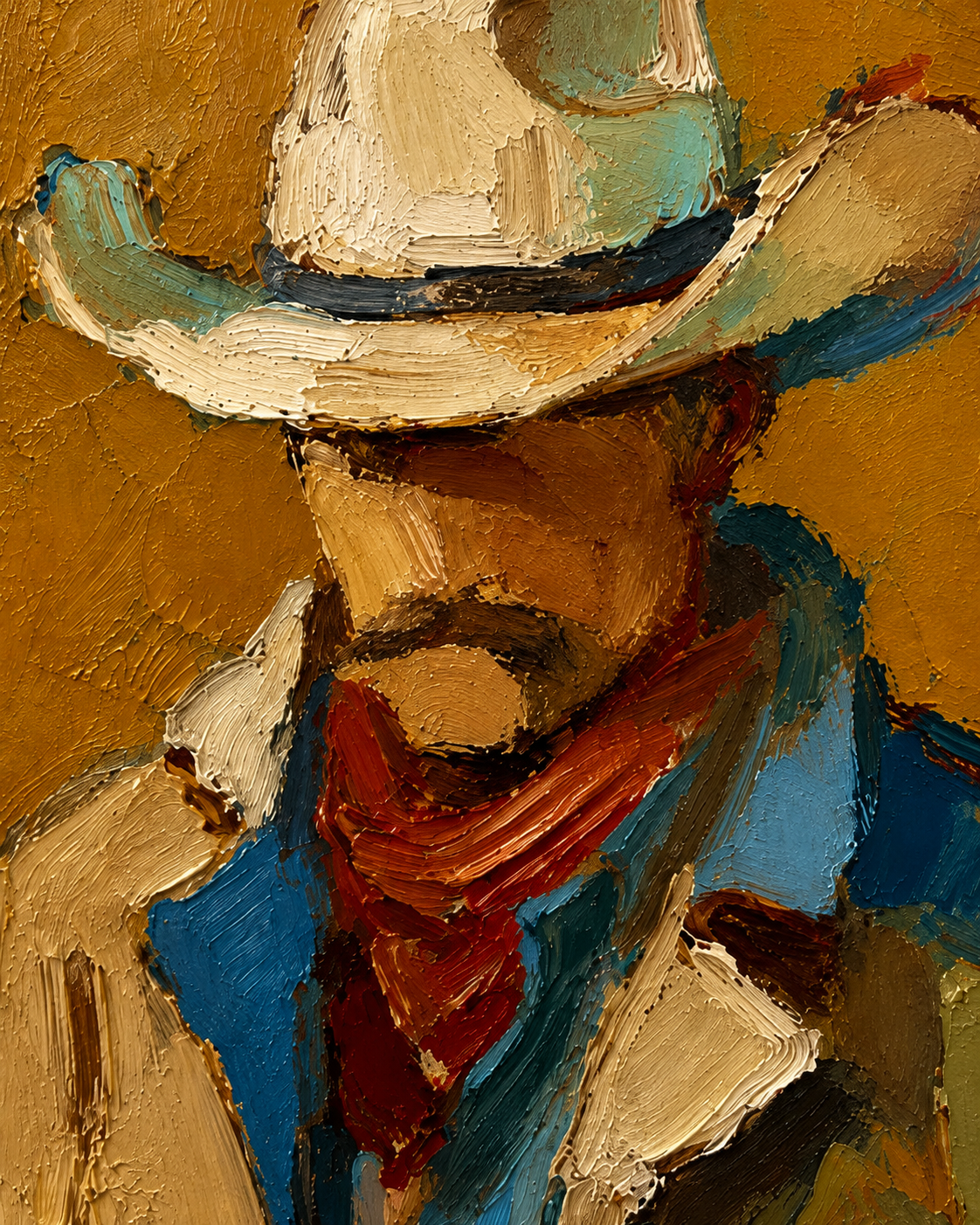 SOLORART Vintage Americana Art | Beneath the Endless Prairie Sun