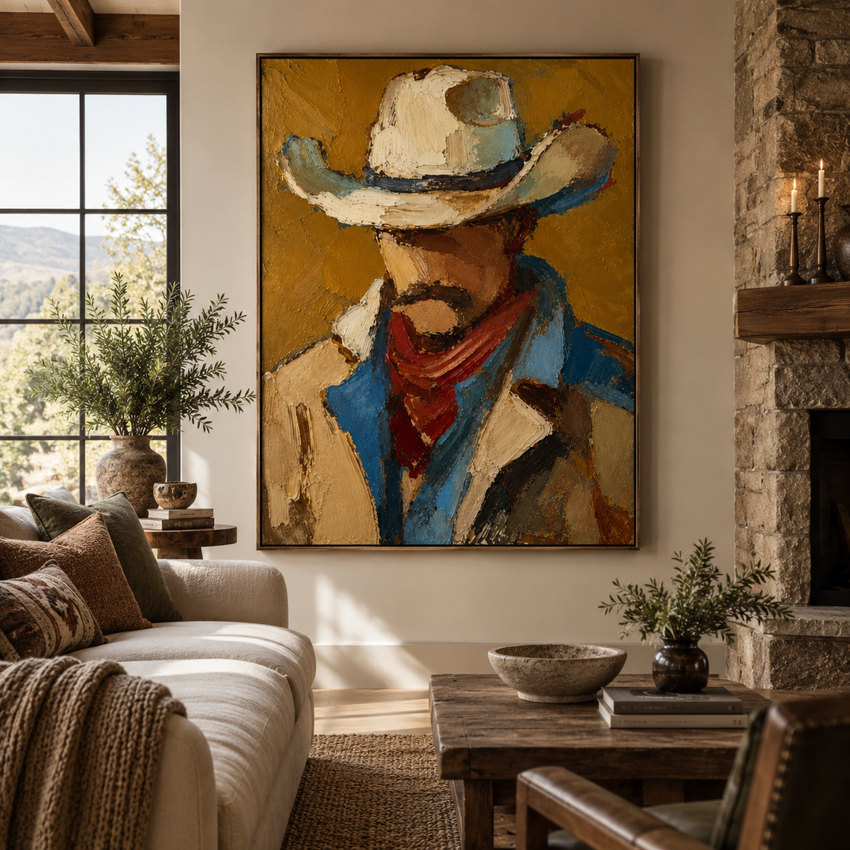 SOLORART Vintage Americana Art | Beneath the Endless Prairie Sun