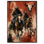 SOLORART Vintage Americana Art | Beneath the Horned Remnant