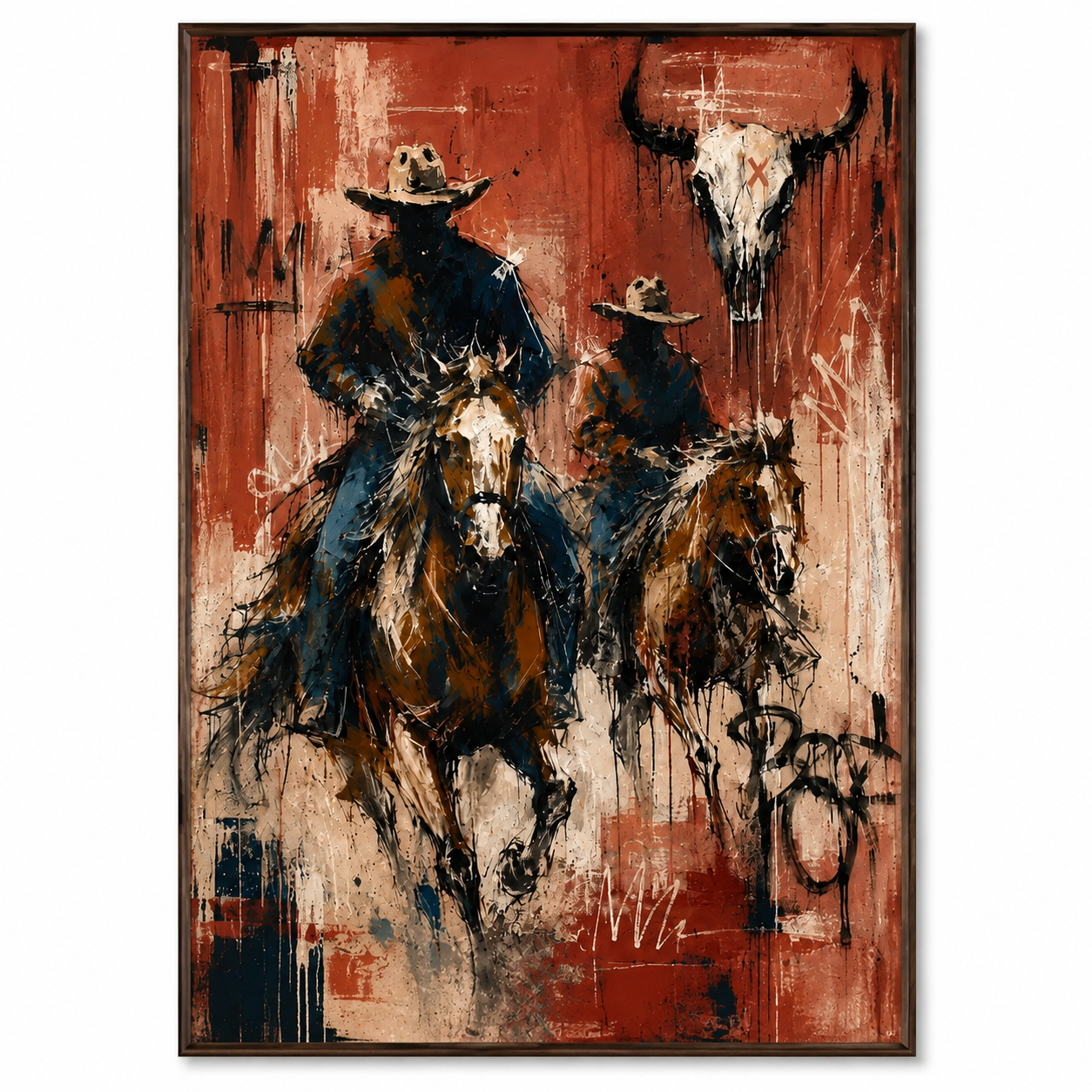 SOLORART Vintage Americana Art | Beneath the Horned Remnant