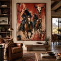 SOLORART Vintage Americana Art | Beneath the Horned Remnant