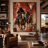 SOLORART Vintage Americana Art | Beneath the Horned Remnant