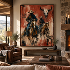SOLORART Vintage Americana Art | Beneath the Horned Remnant