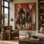 SOLORART Vintage Americana Art | Beneath the Horned Remnant