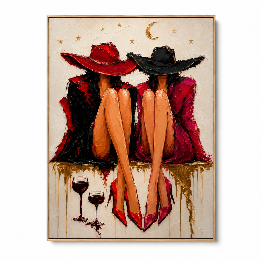 SOLORART POP Art | Beneath the Moon, Side by Side