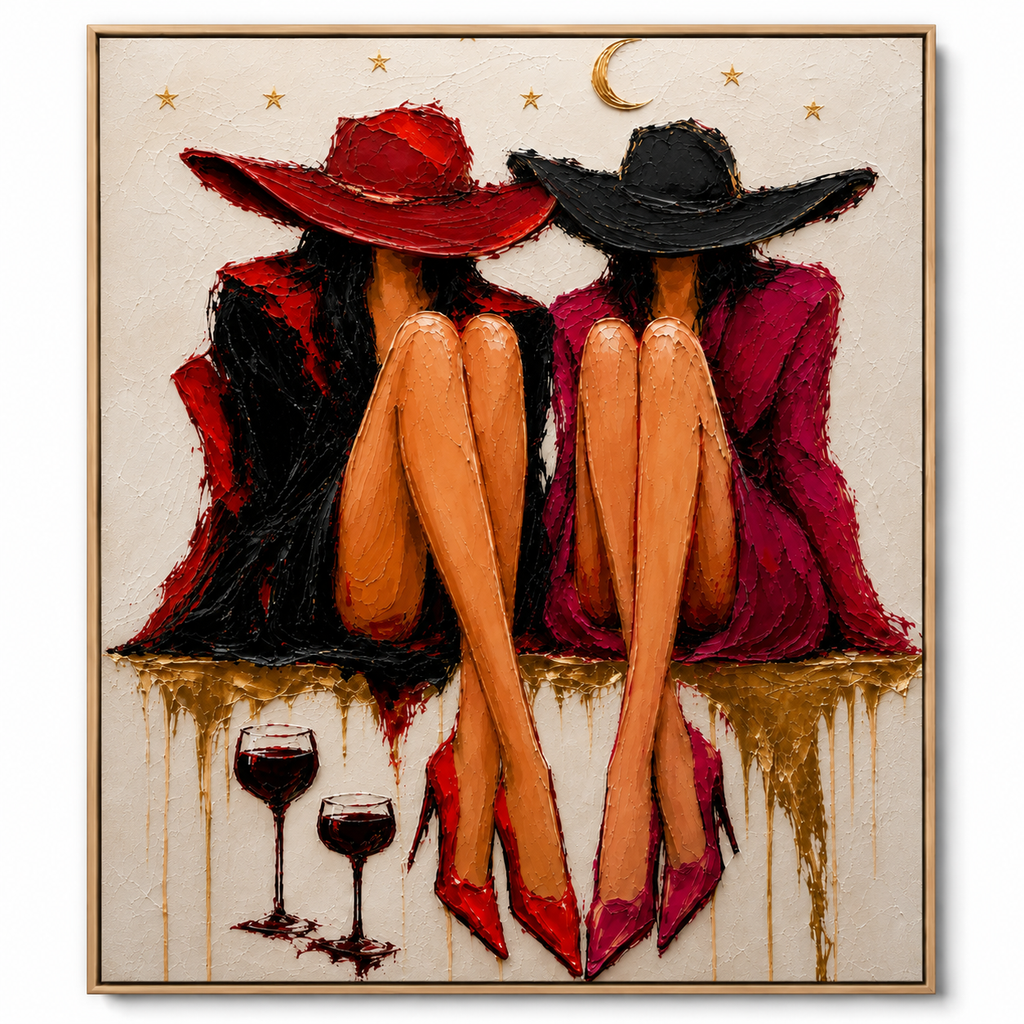SOLORART POP Art | Beneath the Moon, Side by Side