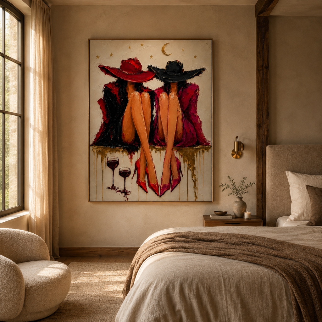 SOLORART POP Art | Beneath the Moon, Side by Side