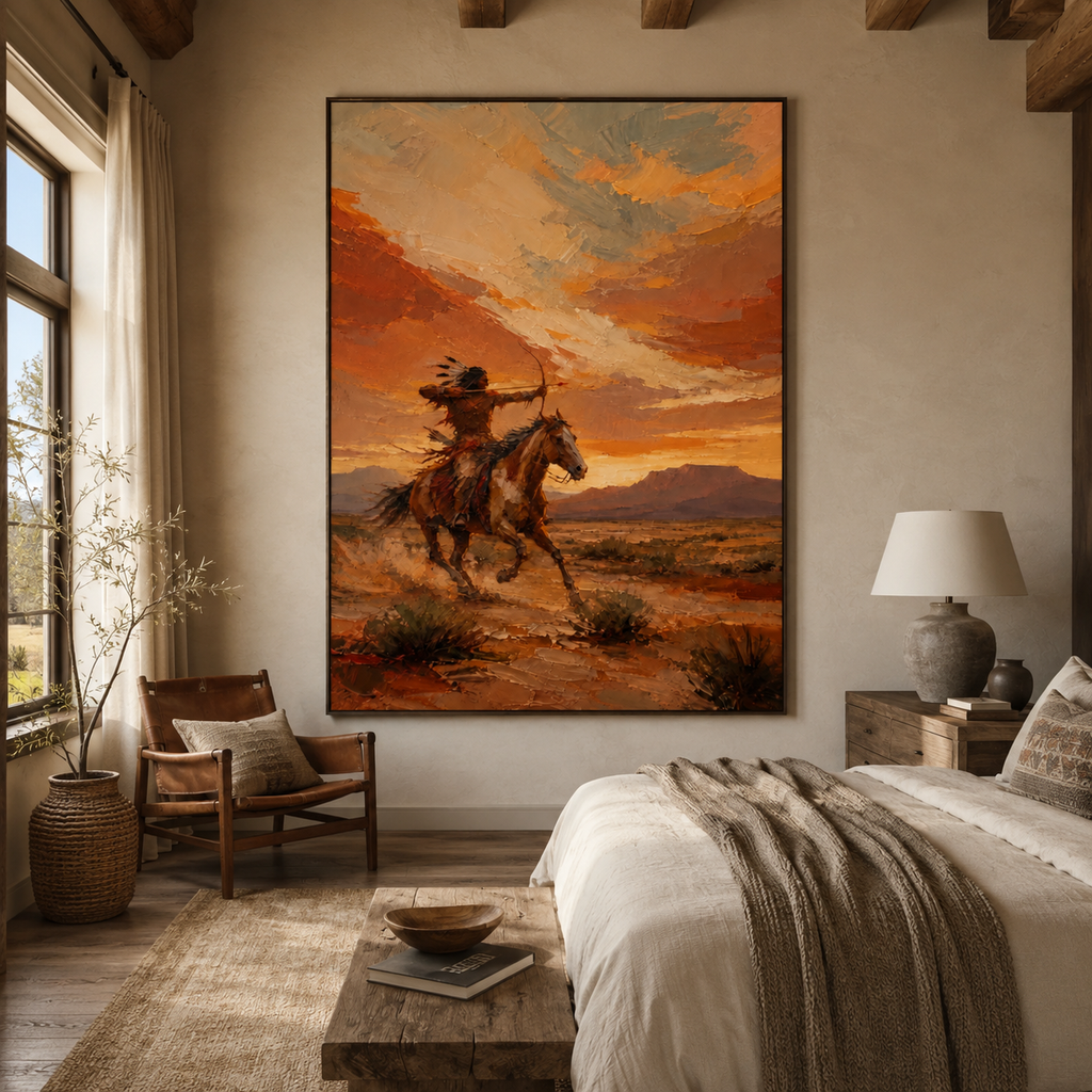 SOLORART Vintage Americana Art | Beneath the Sunset's Bow