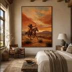 SOLORART Vintage Americana Art | Beneath the Sunset's Bow