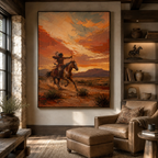 SOLORART Vintage Americana Art | Beneath the Sunset's Bow