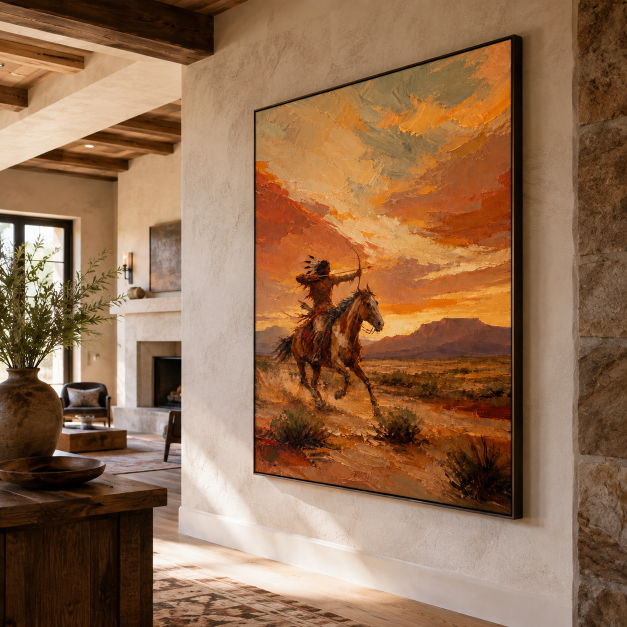SOLORART Vintage Americana Art | Beneath the Sunset's Bow