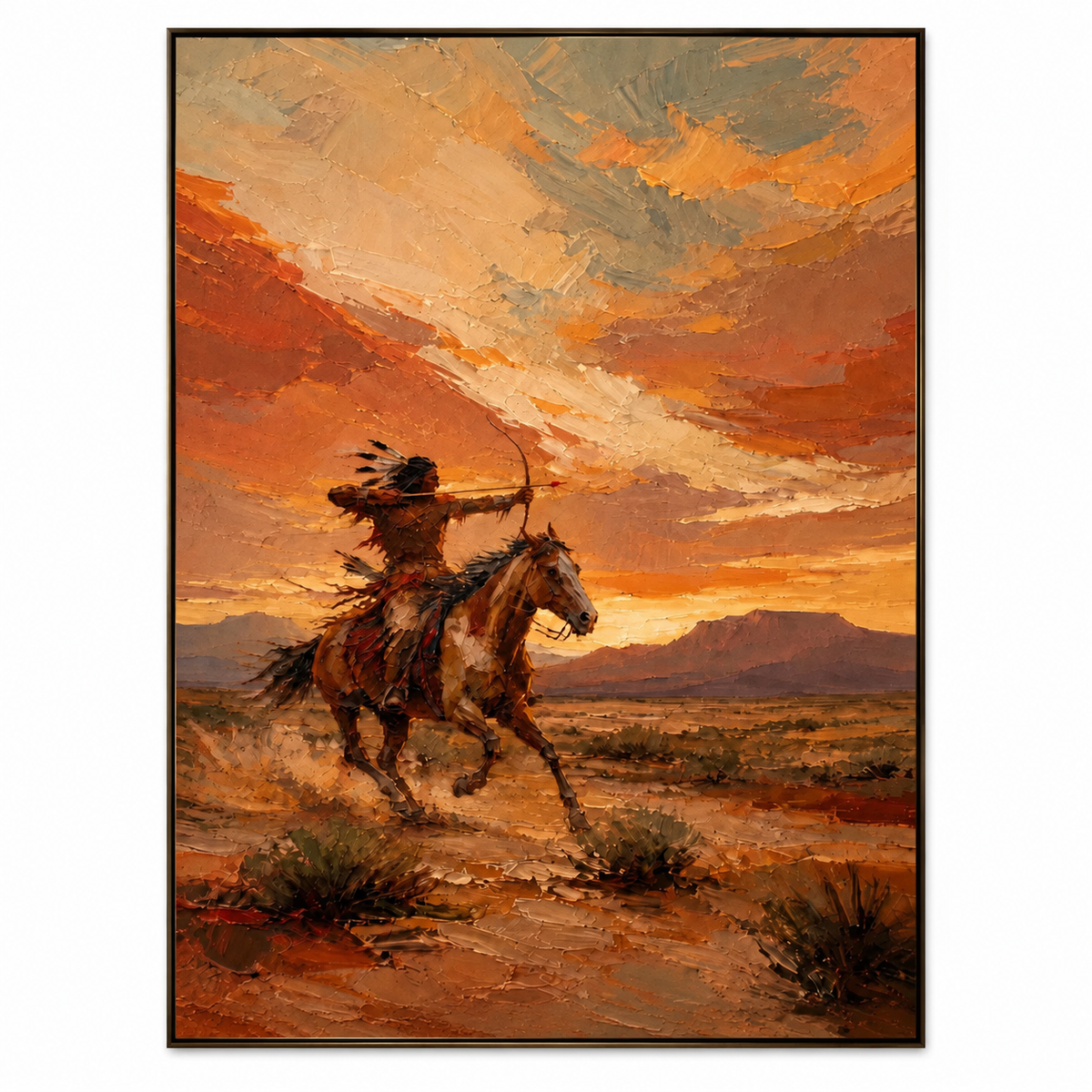 SOLORART Vintage Americana Art | Beneath the Sunset's Bow