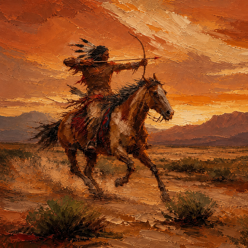 SOLORART Vintage Americana Art | Beneath the Sunset's Bow