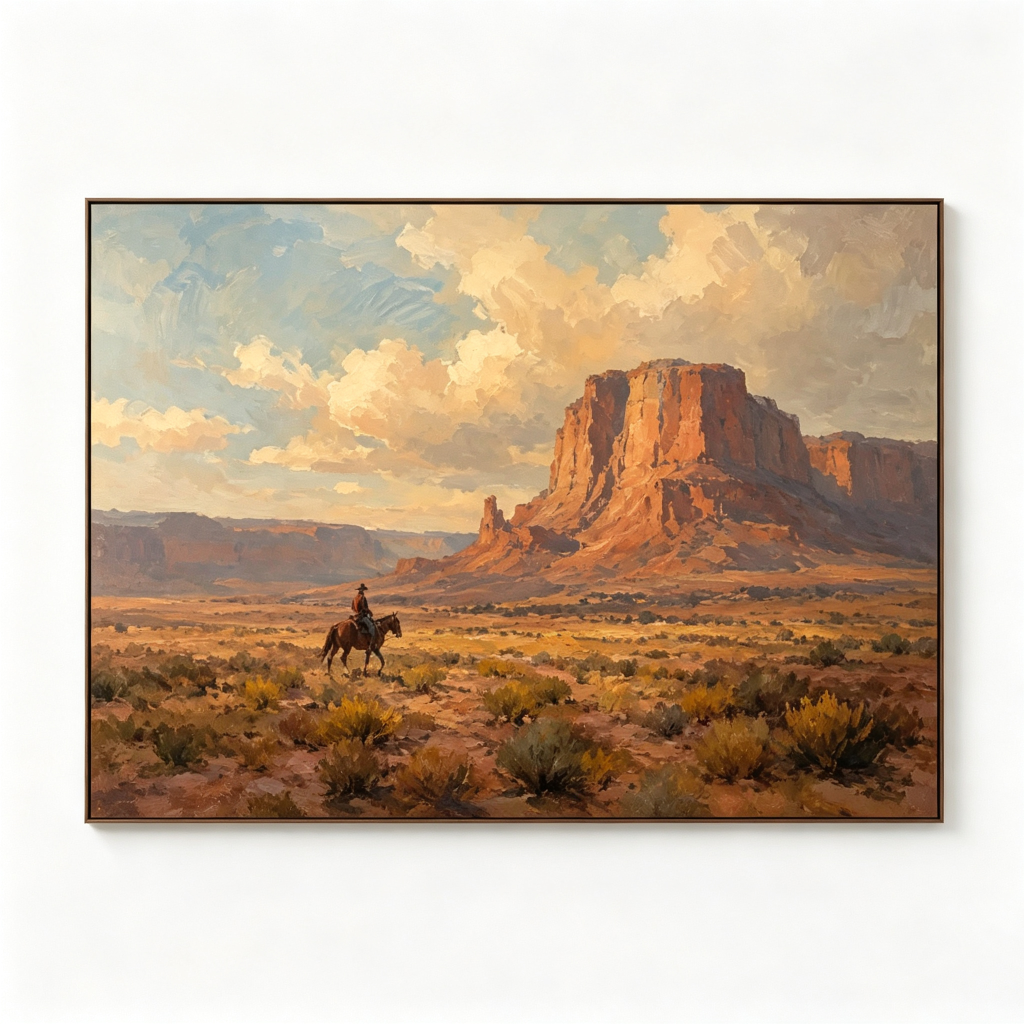 SOLORART Vintage Americana Art | Beneath the Patience of Red Stone