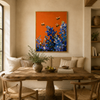 SOLORART 3D-Textured Art | Bluebonnet Bee Dance