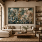 SOLORART Bohemian Art |  Botanical Library Serenity