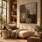 SOLORART Wabi-Sabi Art | Burnished Earth Mosaic