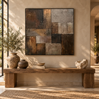 SOLORART Wabi-Sabi Art | Burnished Earth Mosaic