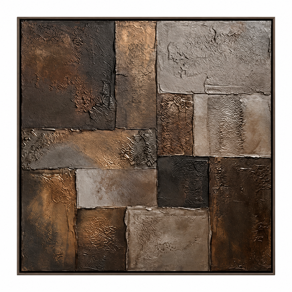 SOLORART Wabi-Sabi Art | Burnished Earth Mosaic