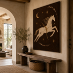 SOLORART Vintage Americana Art | Celestial Charger's Flight