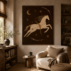 SOLORART Vintage Americana Art | Celestial Charger's Flight