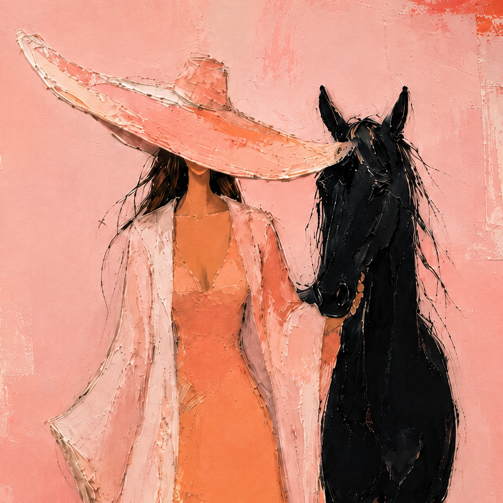 SOLORART Pop Art | Blush Reverie With Steed