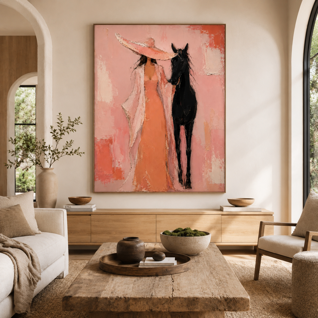 SOLORART Pop Art | Blush Reverie With Steed