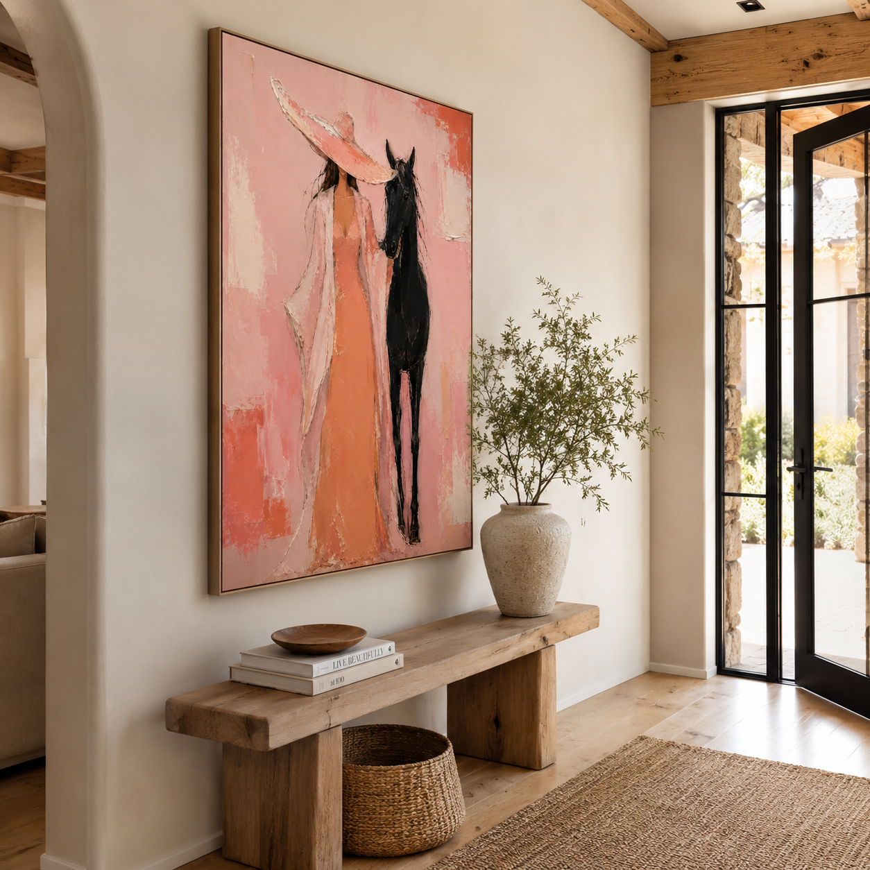 SOLORART Pop Art | Blush Reverie With Steed