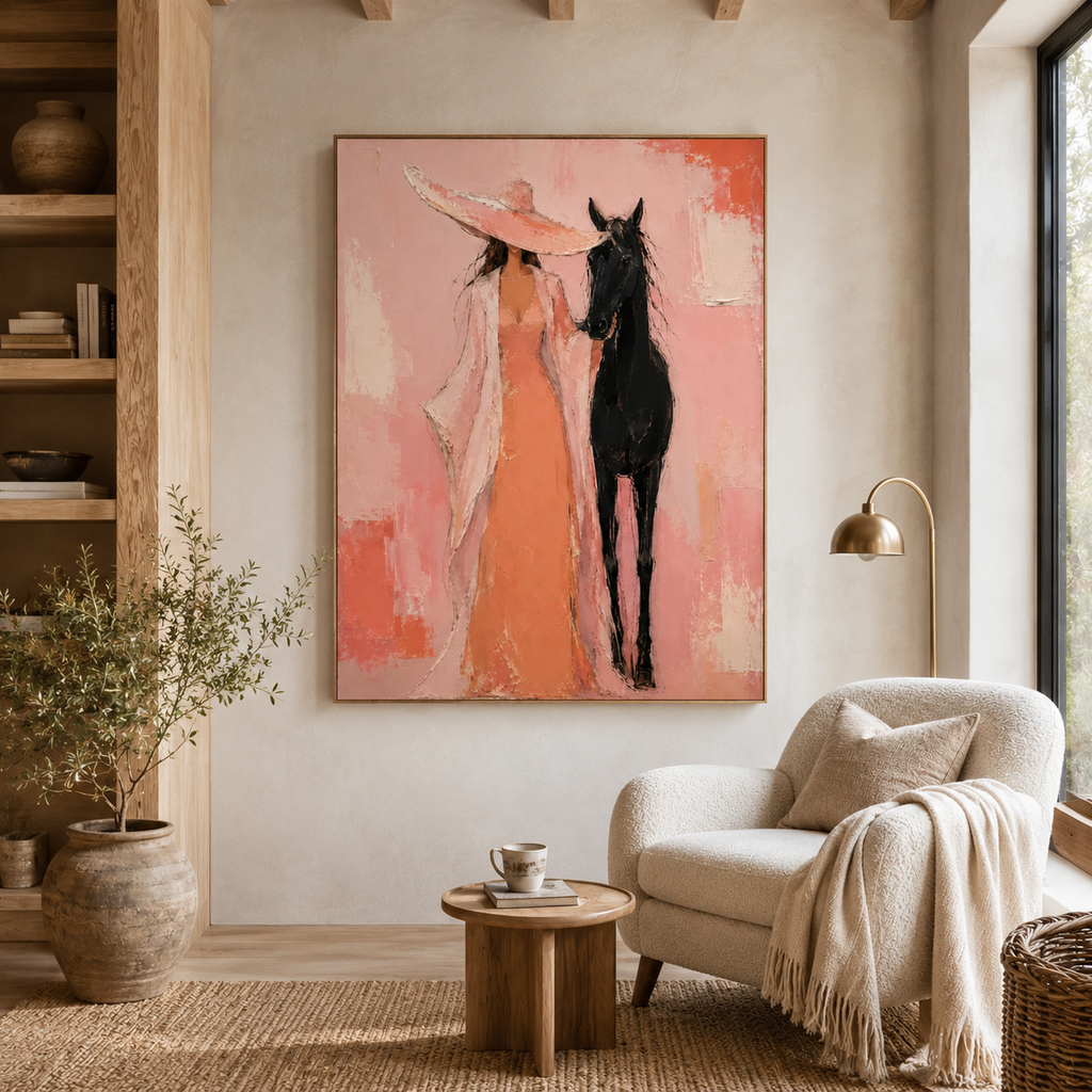 SOLORART Pop Art | Blush Reverie With Steed