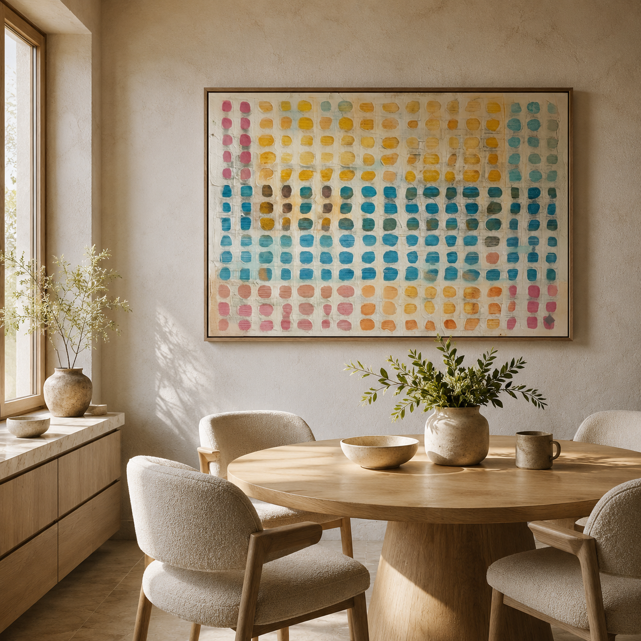 SOLORART Wabi-Sabi Art | Chromatic Grid
