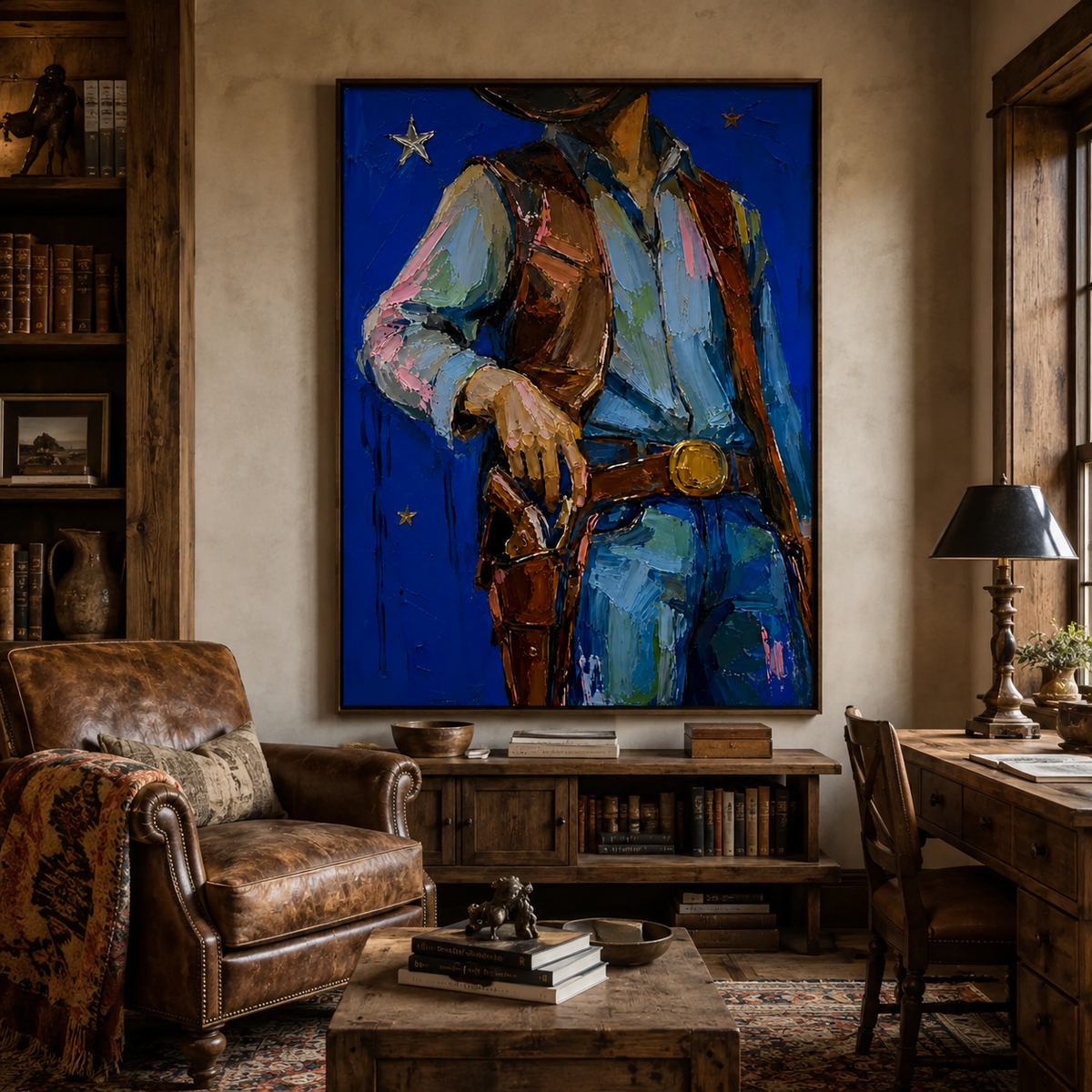 SOLORART POP Art | Cobalt Nights and Leather