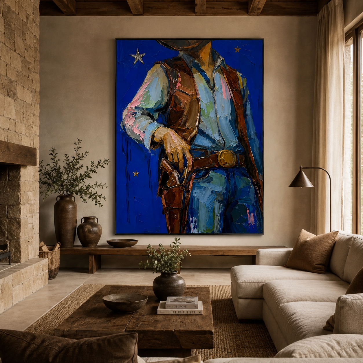 SOLORART POP Art | Cobalt Nights and Leather