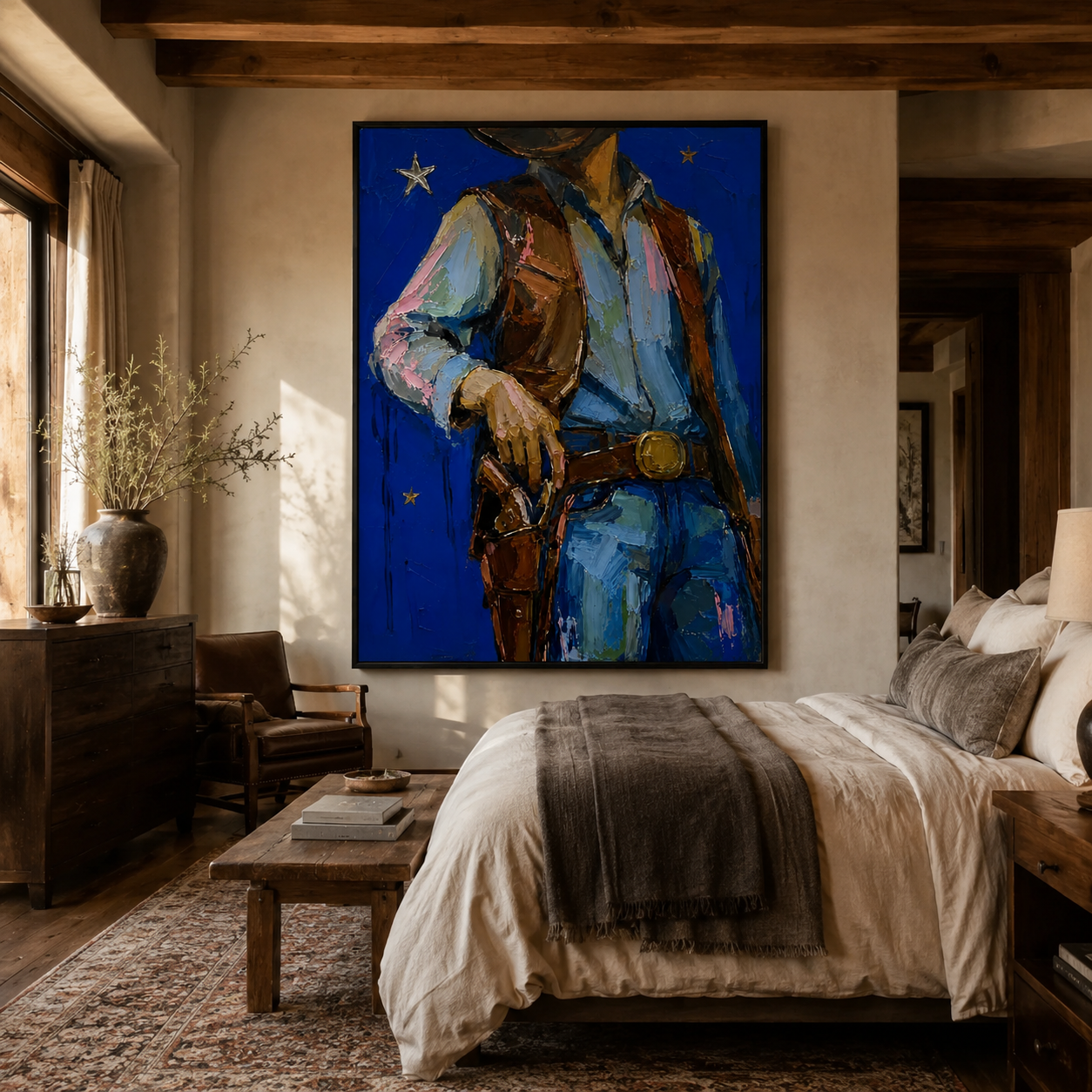 SOLORART POP Art | Cobalt Nights and Leather